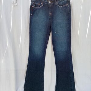 Lucky Brand Vintage Thrashed Flare Boot Cut Classic Indigo Jeans Size